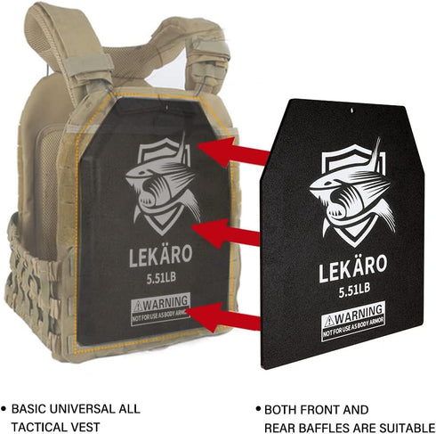Weighted Vest Plates - 5.51/8.81/15.43/20.94LB Pair for Strength Training & Heavy Workouts