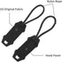 Tactical Zipper Pull Cord Hook Handle - Replacement Zipper Pulls Tab 2PCS for Hiking and Outdoor Activities