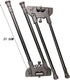 Generic 37.5cm, Skateboard Stool Legs, Shoe Changing Stool Feet, Camping Table Floor Connecting Accessories, Stable