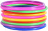 OBTANIM 12 Pcs Plastic Ring Toss Game for Kids, Outdoor Toss Rings, Random Colors