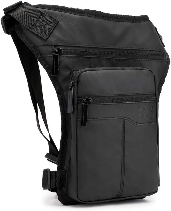 Hebetag Nylon Drop Leg Bag for Men Women, Tactical Hiking Waist Pack for Motorcycle Cycling Travel