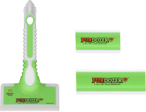 FurDozer X6 & X3 Pet Hair Remover & Auto Detailing Tool Bundle for Carpets, Couches, and Furniture
