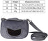 Small Pet Carrier Bag, Gray Flannelette Portable Breathable Carrier for Small Pets (M)