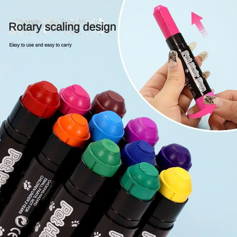 Temporary Pet Hair Dye, Non-Toxic Washable Dog Hair Dye for Creative Grooming and Marking Pets
