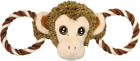 Jolly Pets Jolly Tug-a-Mal Monkey Tug/Squeak Toy, Medium