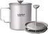 LIXADA Titanium French Press Coffee Maker - 750ml, Corrosion Resistant, Foldable Handle