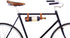 oopsmark The Bicycle Wine Rack - Handmade Leather Bike Bottle Holder and Carrier for Picnics