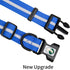 NIMBLE Dog Collar, Waterproof Adjustable PVC & Polyester with Reflective Cloth Stripe - Sizes S/M/L, Blue