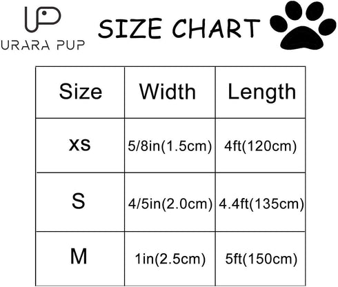Dog Leash & Collar Set - Sturdy Cotton Tie Dye Pattern for Small to Large Dogs