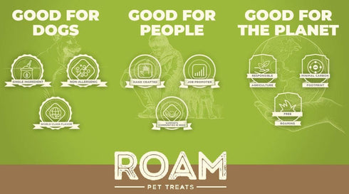 ROAM Pet Treats Ossy Trachs Chews Pack of 2 for Medium and Large Dogs - Long Lasting Ostrich Trachea