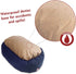 Majestic Pet 40 Inch Cozy Round Dog Bed, Washable Sherpa Calming Bed with Spine Support, Fluffy Donut, Navy Blue
