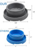 PetLike No Spill Dog Bowls - Pet Food Dishes for Cats, Puppies, Small & Medium Dogs