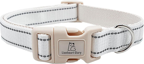 Reflective Lionheart Glory Dog Collar, Adjustable Durable Soft Classic Collar for Large Dogs, Pet Gift
