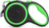 UrbanX Retractable Dog Leash for Large Dogs, Anti-Slip Handle, 24ft Strong Nylon Tape with Brake Lock - Green