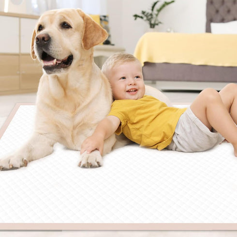 36" 36" 45 Count Puppy Pads Extra Large - Dog Pads Pink, XXL Pee Pads for PetsDisposable Dog Training Pads, Super