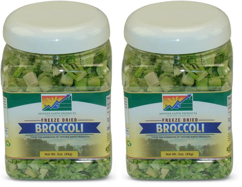Mother Earth Products Freeze Dried Broccoli, Net Wt 3oz (85g) (Pack of