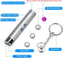 6PCS Cat Toy Mini Red Laser Pointer with Keychain - Interactive Training Tools White LED Torch Light