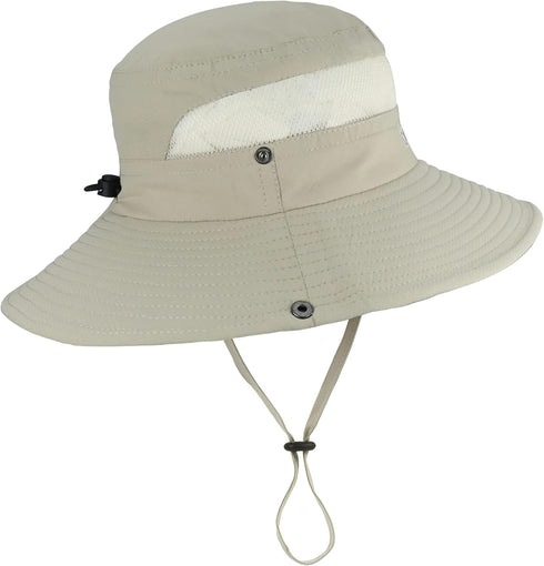 Outdoor Sun Hat Bucket Hats for Women Sun Protection Mesh Quick-Dry Cap UPF 50+ (Adjustable Size)
