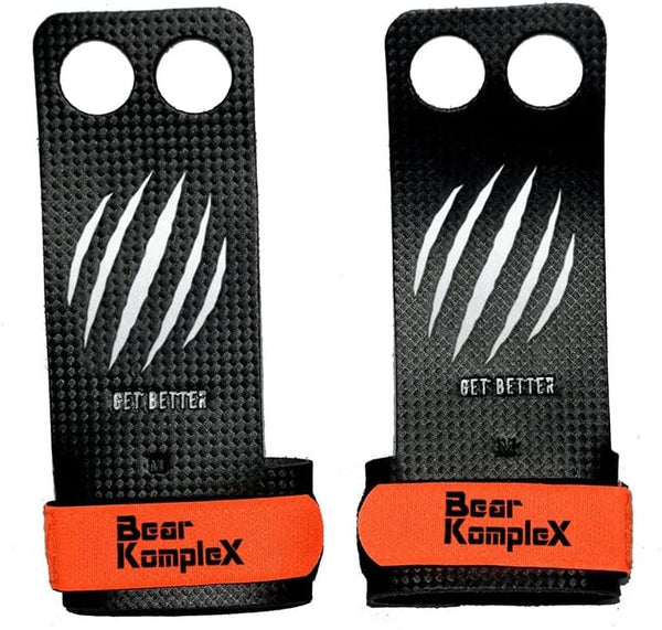 Bear KompleX 2-3 Hole Carbon Hand Grips for Weight Lifting, Cross Training