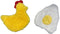 Chicken and Egg Crinkle Squeaker Toys for Dogs and Small Pets
