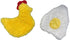 Chicken and Egg Crinkle Squeaker Toys for Dogs and Small Pets