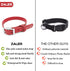 Waterproof Adjustable Dog Collar, Odor Proof Easy to Clean Soft Collars for Large Medium Small Dogs (Strawberry Red, S)