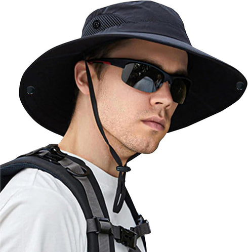 ZOORON Sun Hats for Men Women, Wide Brim UV Protection Boonie Hats