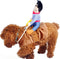 ISMARTEN Cowboy Rider Dog Costume for Dogs, Knight Style with Hat, X-Large