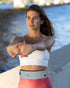 WATERFLY Running Belt Fanny Pack, Jogging Waist Pack for Men and Women, Slim Waistband for Fitness