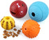 PrimePets Dog Treat Ball, 4 Pack Interactive Food Dispensing Puzzle Toy, Non-Toxic Rubber for Chewing