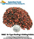 Aquatic Foods Inc. Mexico50 Freeze Dried California Blackworms with Our Beef Heart Mix for Discus, Cichlids, All