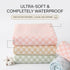 OKEA 2 Pack 4-Layer 34x36 Ultra-Soft Washable Underpads, Premium Cotton Grid Incontinence & Bedwetting Pads