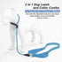 Slip Lead Dog Leash with Double Handle - Reflective Heavy Duty Nylon Slip Leash for Large Medium Small Dogs