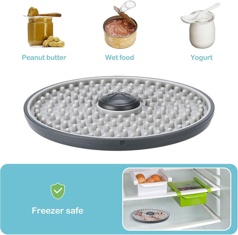 Avont Lick Mat for Dogs Cats, Cat Dog Crate Lick Mat Slow Feeder for Wet Food, Peanut Butter Lick Pad, Soothing Calming