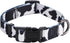 Rhea Rose Cow Print Dog Collar, Animal Pattern in White and Black for Large Dogs