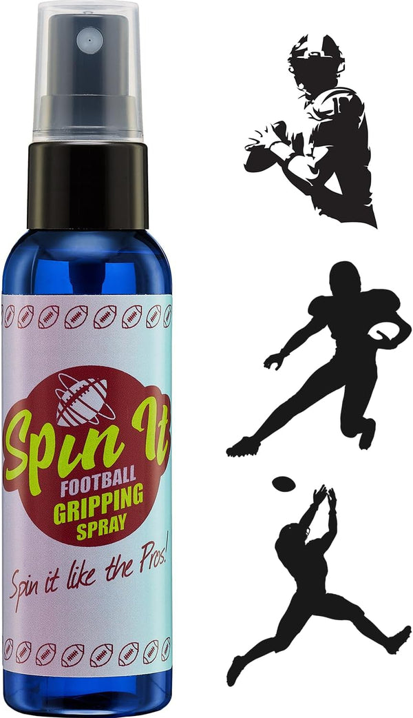 Spin iT Football Grip Spray - Firm Grip for Football Training Equipment, Increased Grip for Youth Football