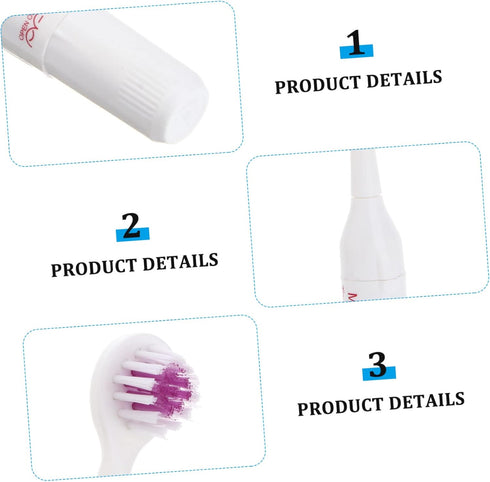 2pcs FOMIYES Pet Electric Toothbrush Acoustic Electric Brush Gentle Gums Travel Friendly Random Color