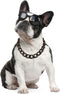 Black Dog Chain Collar, 3/4 Inch Width Cuban Link Durable Necklace for Pit Bulldogs, Light Metal Jewelry 20"