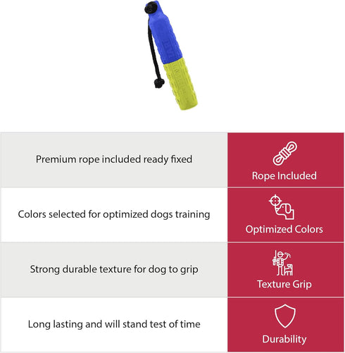 Dog Bumpers Standard Fetch Trainer for Hunting, Sporting Dogs, 12 x 2-inch Training Dummy