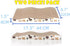 Cat Scratcher Cardboard Wave Scratch Pad with Catnip, Reversible Two Pcs Set for Cats