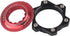 VGEBY Disc Brake Center Lock Adapter Set, Aluminum Center-Lock Hubs with 6 Bolts Disc Rotor Adapter (Red+Black)