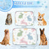 imiBBWQu Summer 27" 22" Cooling Pad Easter Bunny Dog Cooling Pad Washable Pet Ice Mat Dog Bed Mat Tear Proof Bed
