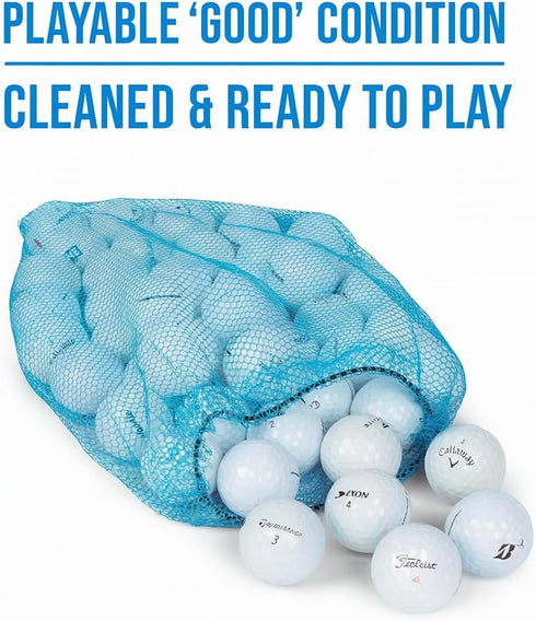 48 Clean Green Golf Balls | Recycled Golf Balls | Titleist, Callaway, Taylormade | Pinnacle, Top-Flite, Kirkland |