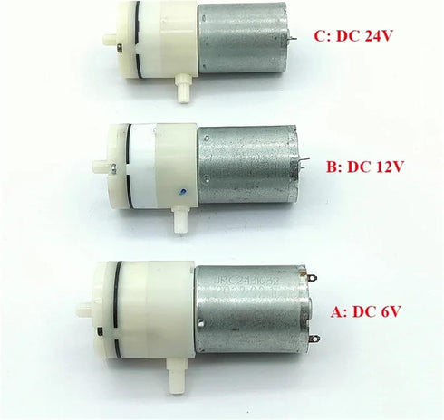 HLYVDBTBD 1PC DC6V 12V 24V 370 Aquarium(DC24V Mini Motor Diaphragm Air Vacuum Negative Pressure Suction Pump DIY Breast