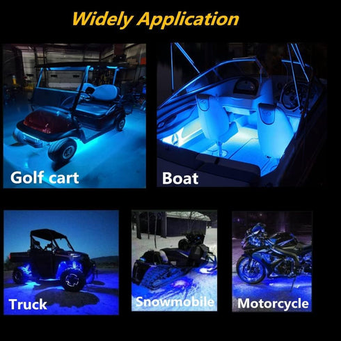 Vbakor 4 24'' 12V Sailboat Boat Led Strip Lights, Pcs Marine Interior Courtesy Deck Navigation Lights, Super Bright