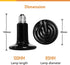 100W 2-Pack Bulb Simple Deluxe Ceramic Heat Emitter Reptile Heat Lamp No Light Emitting Brooder Coop Heater