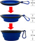 Collapsible Dog Bowl, 10 Pack, Portable and Reusable for Indoor and Outdoor Activities