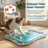0.7mm Interactive Cat Toy for indoor Cats, Upgraded Cat Water Mat with Fish - Thickened Enrichment Stimulating Water