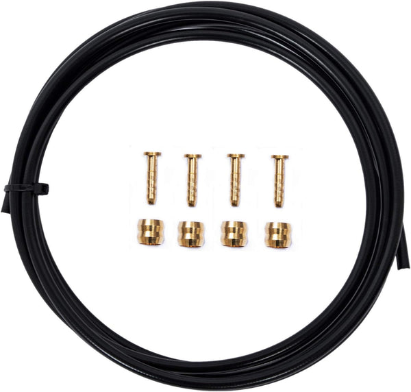 YBEKI 2500mm Kevlar Teflon Hydraulic Disc Brake Hose Kit with Brass Fittings, Compatible with Shimano SRAM