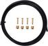 YBEKI 2500mm Kevlar Teflon Hydraulic Disc Brake Hose Kit with Brass Fittings, Compatible with Shimano SRAM